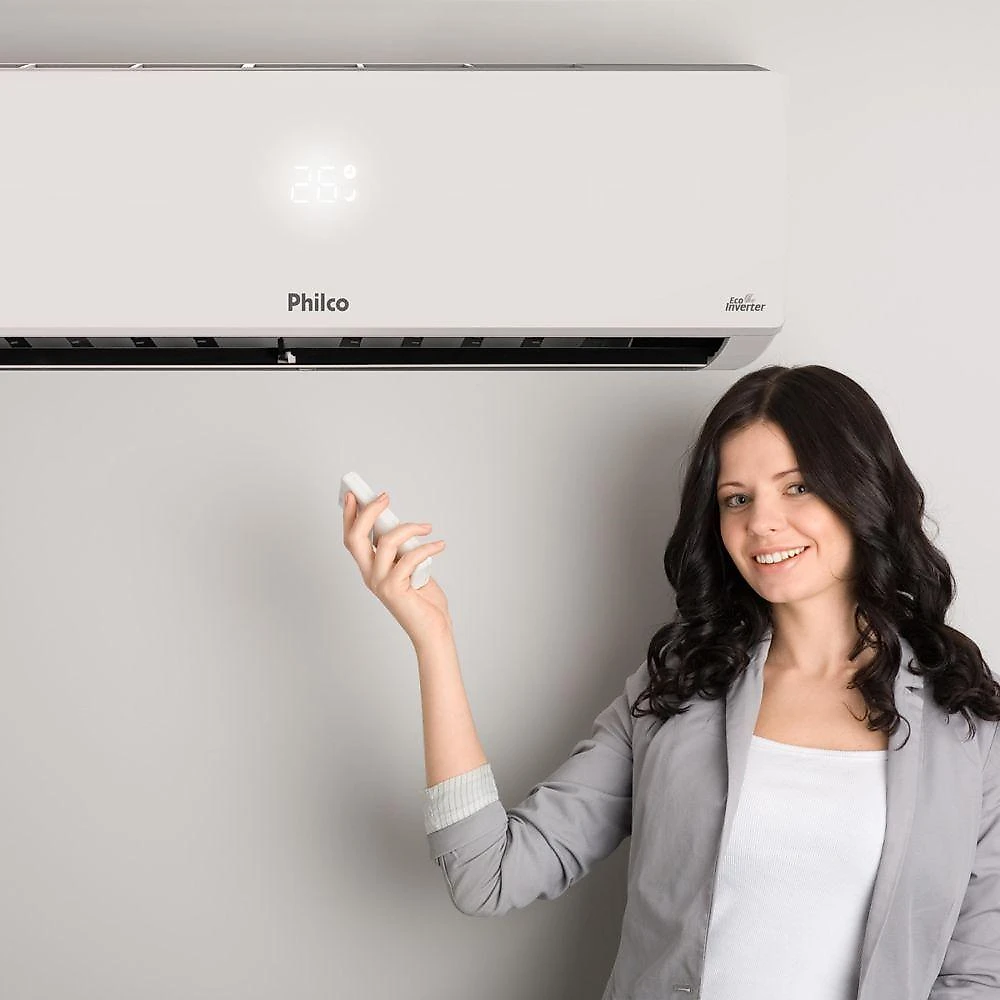 Ar condicionado tri split inverter philco 27000 btus (2x9000+1x12000) quente e frio 220v pac27qv