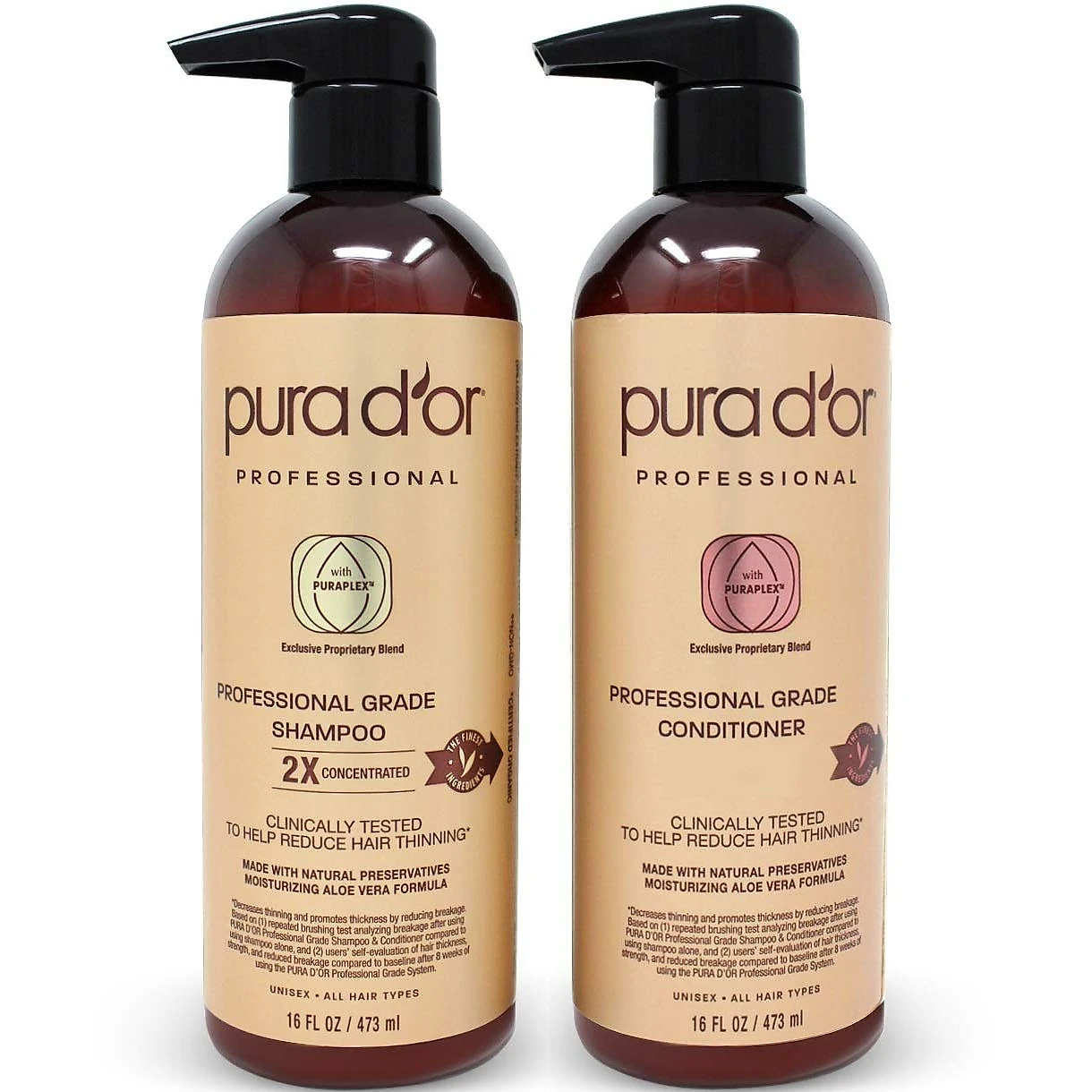 Shampoo Condicionador Profissional Anti Queda Todos os Tipos de Cabelos 473ml
