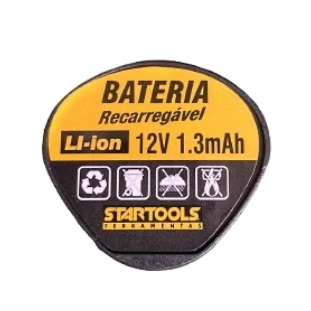 Bateria Recarregável Yeet 12V 1.3Ah Li Ion para Parafusadeira e Furadeira Universal