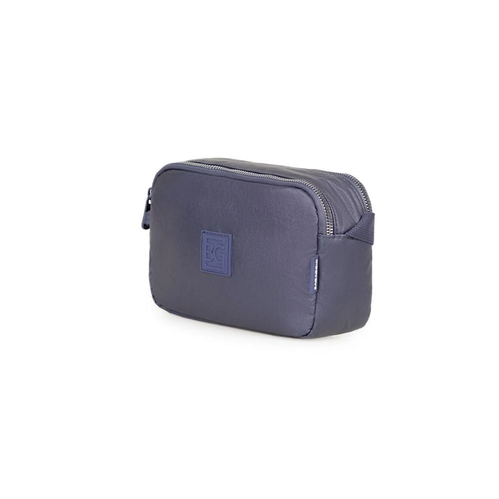 Bolsa feminina transversal perolada roxo