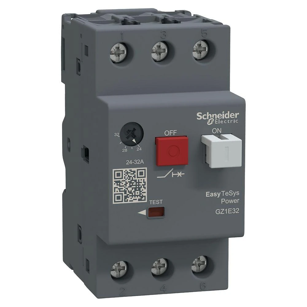Disjuntor Motor GZ1-E32 com Proteção Termomagnética Inox Schneider Electric 24-32A