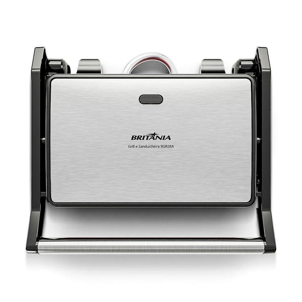 Grill e sanduicheira britânia 2 em 1 abertura 180o bgr28a 220v