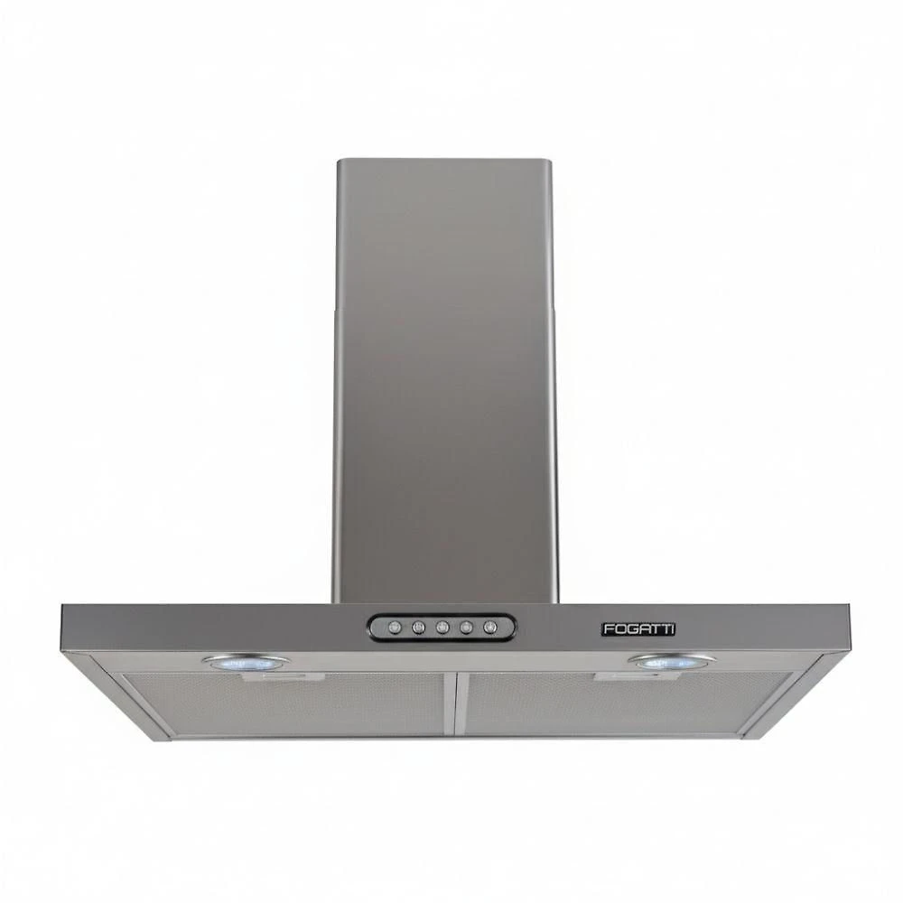 Coifa De Parede 60cm Retangular Duto Slim Fogatti Inox 220V