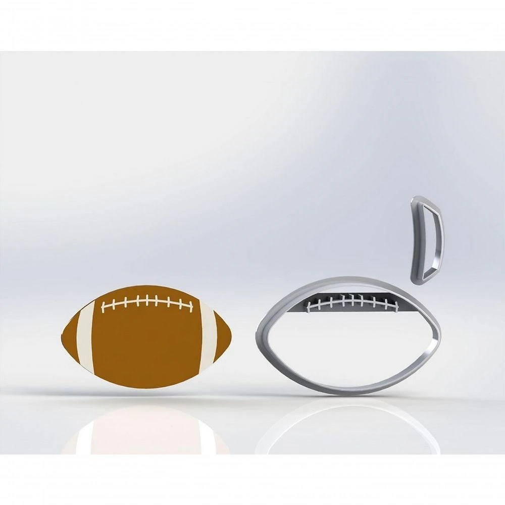 Cortador Bola Futebol Americano (Rugby) Plástico PLA 4CM HB Formas e Cortadores