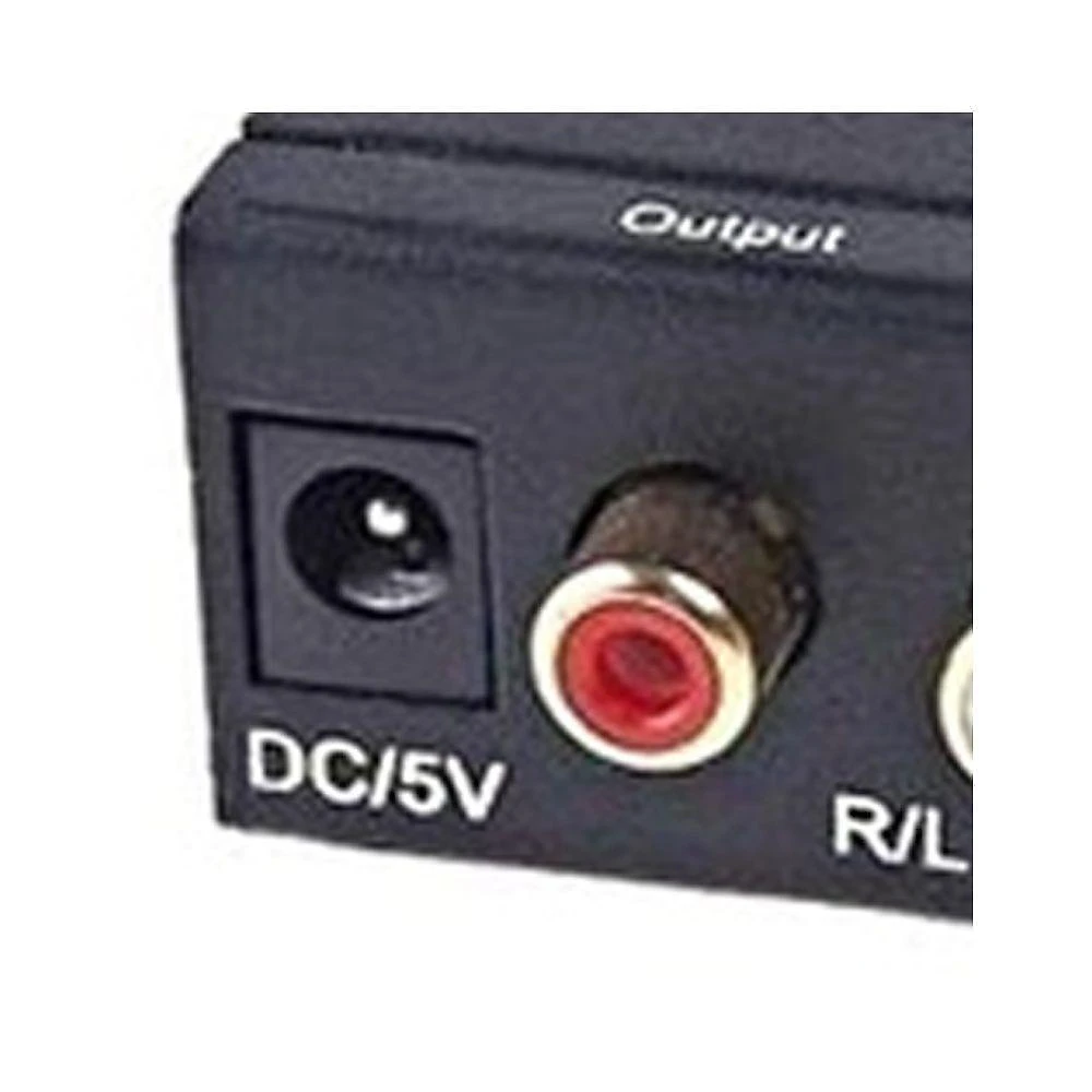 Conversor de Áudio Ótico para Analógico Estéreo Grupo MXT Digital Óptico Ou Coaxial L-R