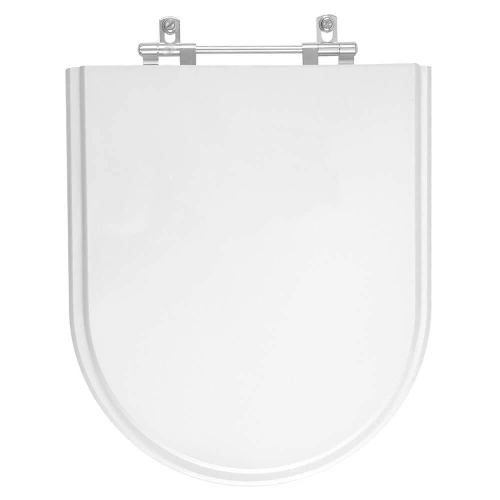Tampa De Vaso Poliester Belle Epoque Branco Gelo Para Bacia Deca