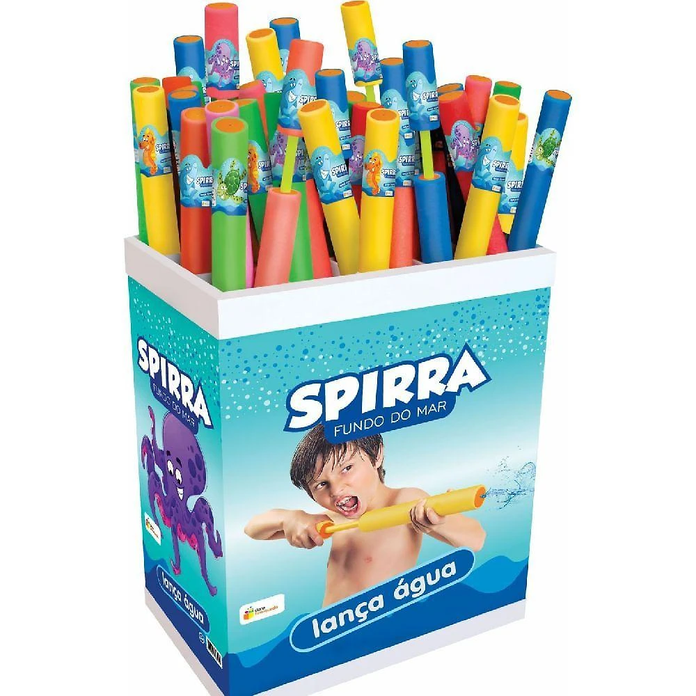 Brinquedo Spirra Espiral 3322 Fundo do Mar 45cm Azul Interativo Gelelé