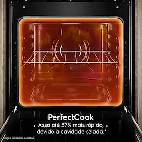 Fogão 4 Bocas Electrolux FE4GB Efficient Mesa de Vidro PerfectCook Bivolt Preto