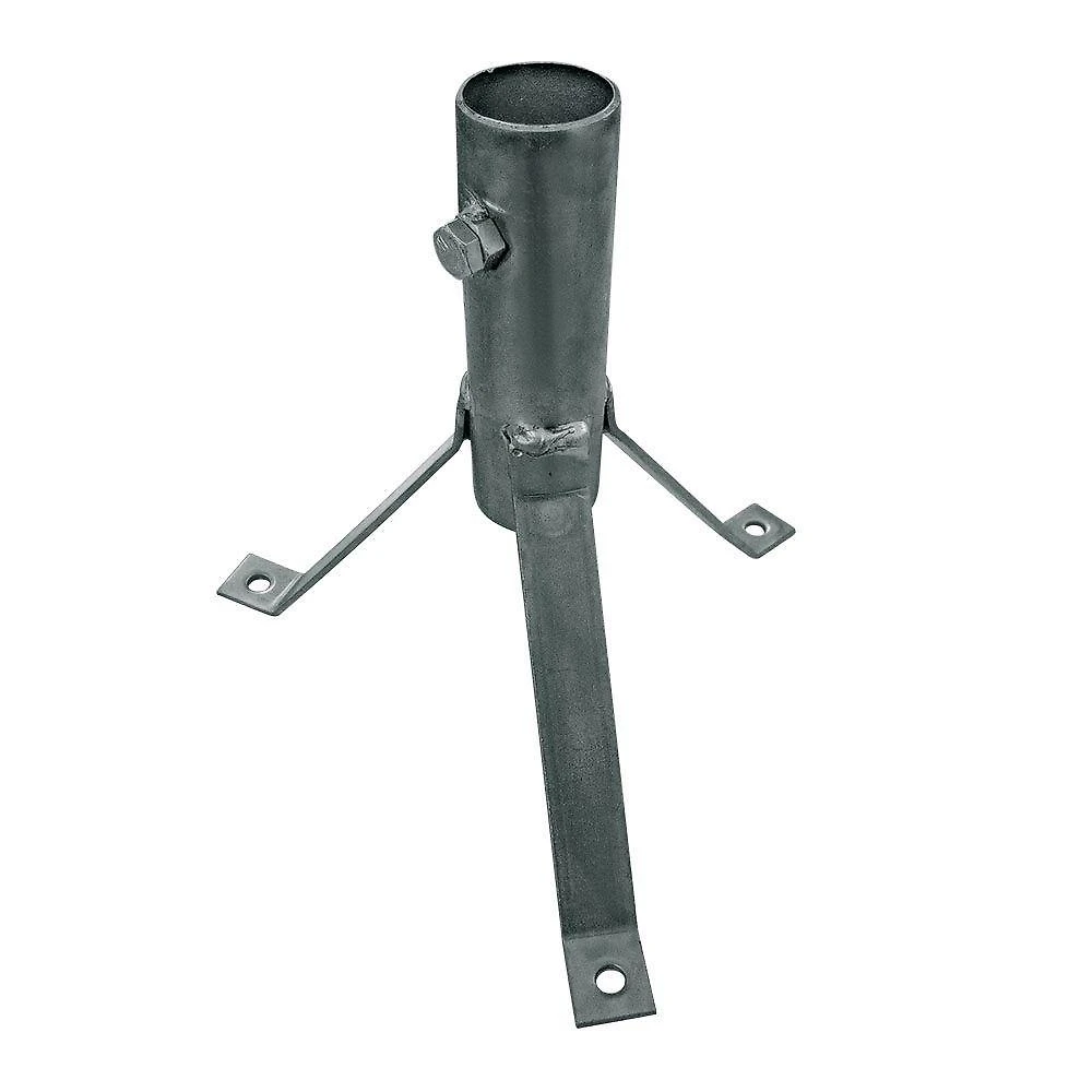 Suporte Antena 207-b Tripe Laje Tubo 1 Polegada Prata Cromo
