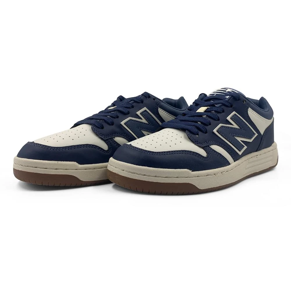 Miniatura Tênis New Balance 480 Low Masculino BRANCO/MARINHO - 38