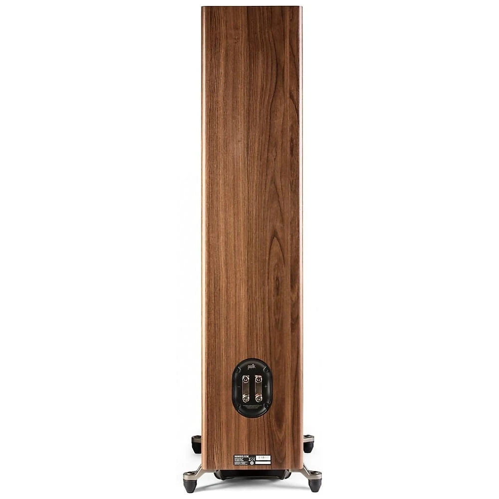 Caixa acústica torre Polk Audio Reserve R700 marrom, 3 vias, tweeter 25 mm, médio 165 mm, 2 woofers 203 mm, até 300 W, estéreo, Hi‑Res, Dolby Atmos