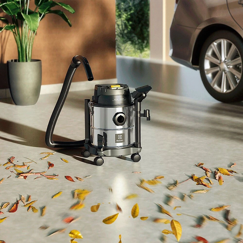 Aspirador de Água e Pó Electrolux com Função Sopro Dupla Filtragem - GT12I Inox - 110V