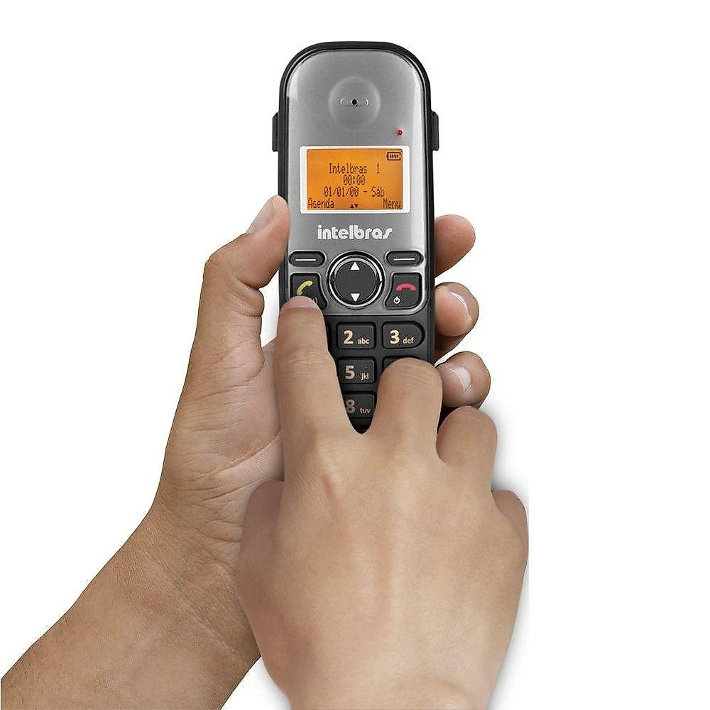 Telefone Interfone sem Fio Intelbras TIS 5010 para Comunicação com Até 7 Dispositivos e Ramais