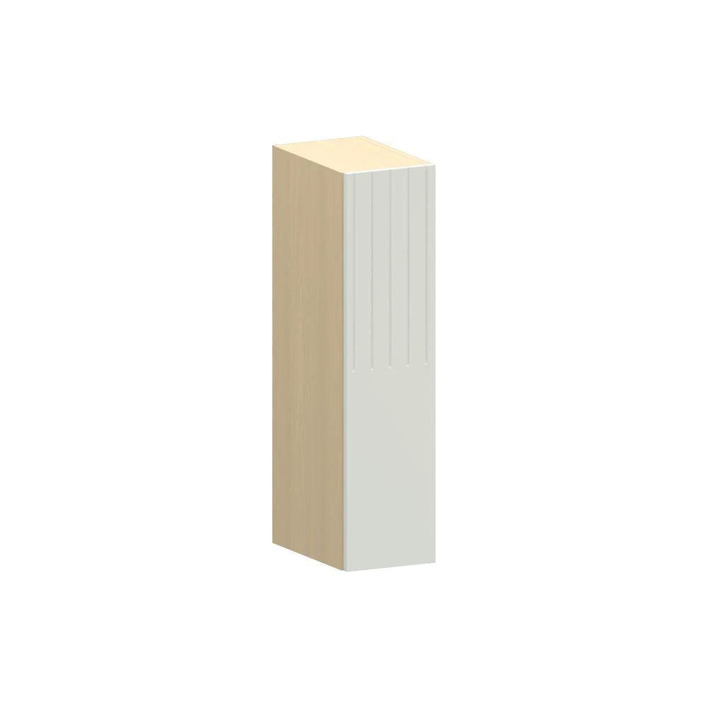 Armário Aéreo Aura 20cm 1 Porta em MDF Giratória Cinza Luciane Móveis