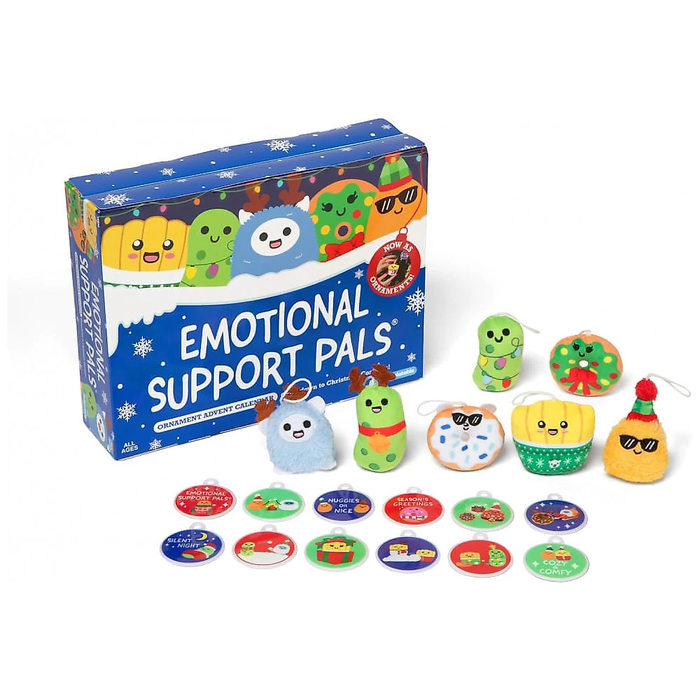 Calendário do Advento de Apoio Emocional, Inclui Mini Pelúcias e Enfeites, Presente Divertido de Natal para Todas as Idades, WHAT DO YOU MEME?,