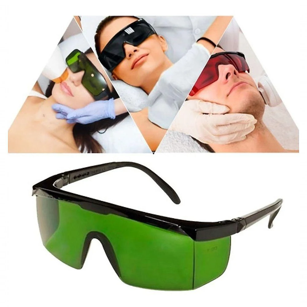 Óculos de Proteção F103 para Depilação a Laser com Lente Verde Ajustável Ferreira Mold