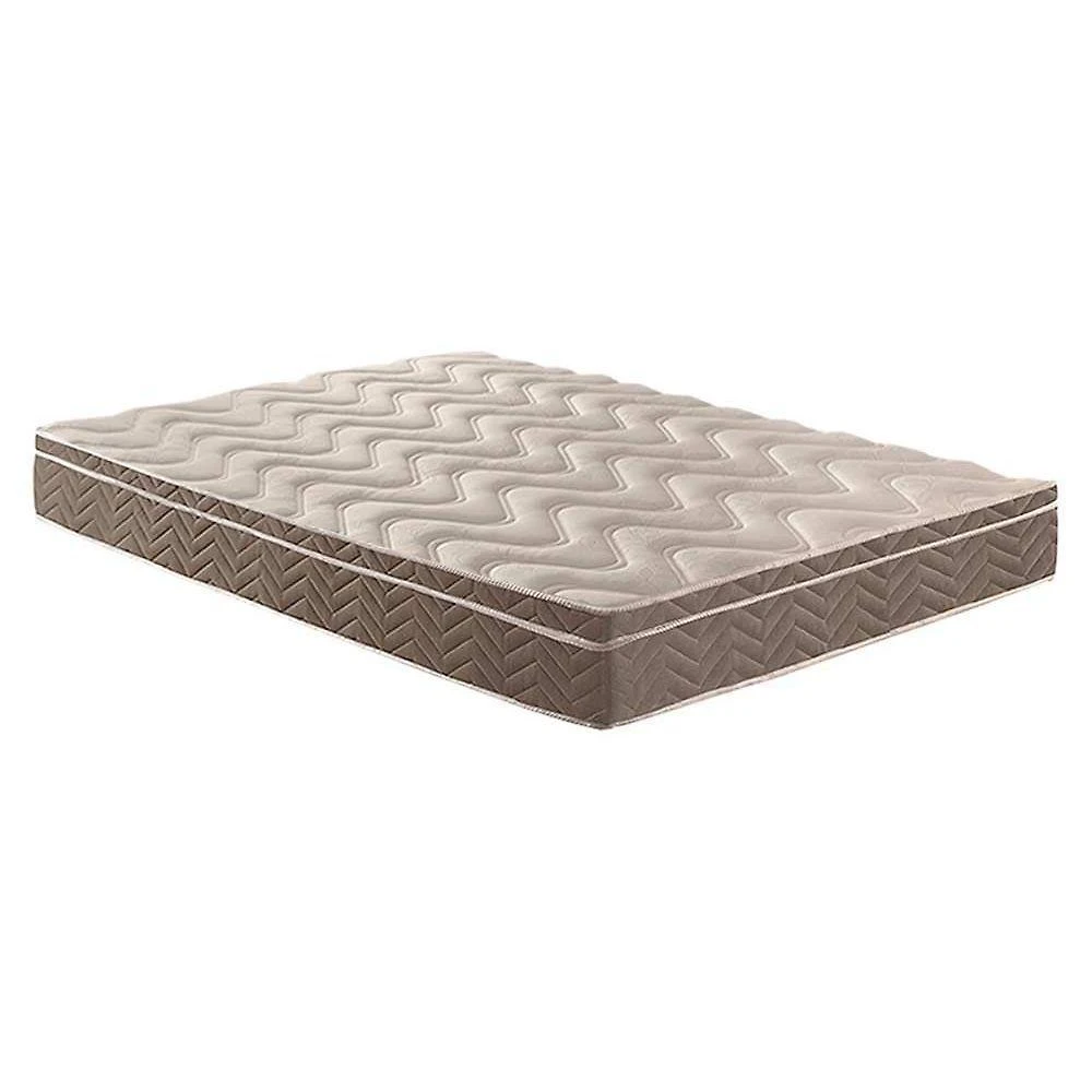 Colchão Queen Anatômico D33 / Confort Ultra Firme Euro Pillow Brown (158x198x17) - Paropas