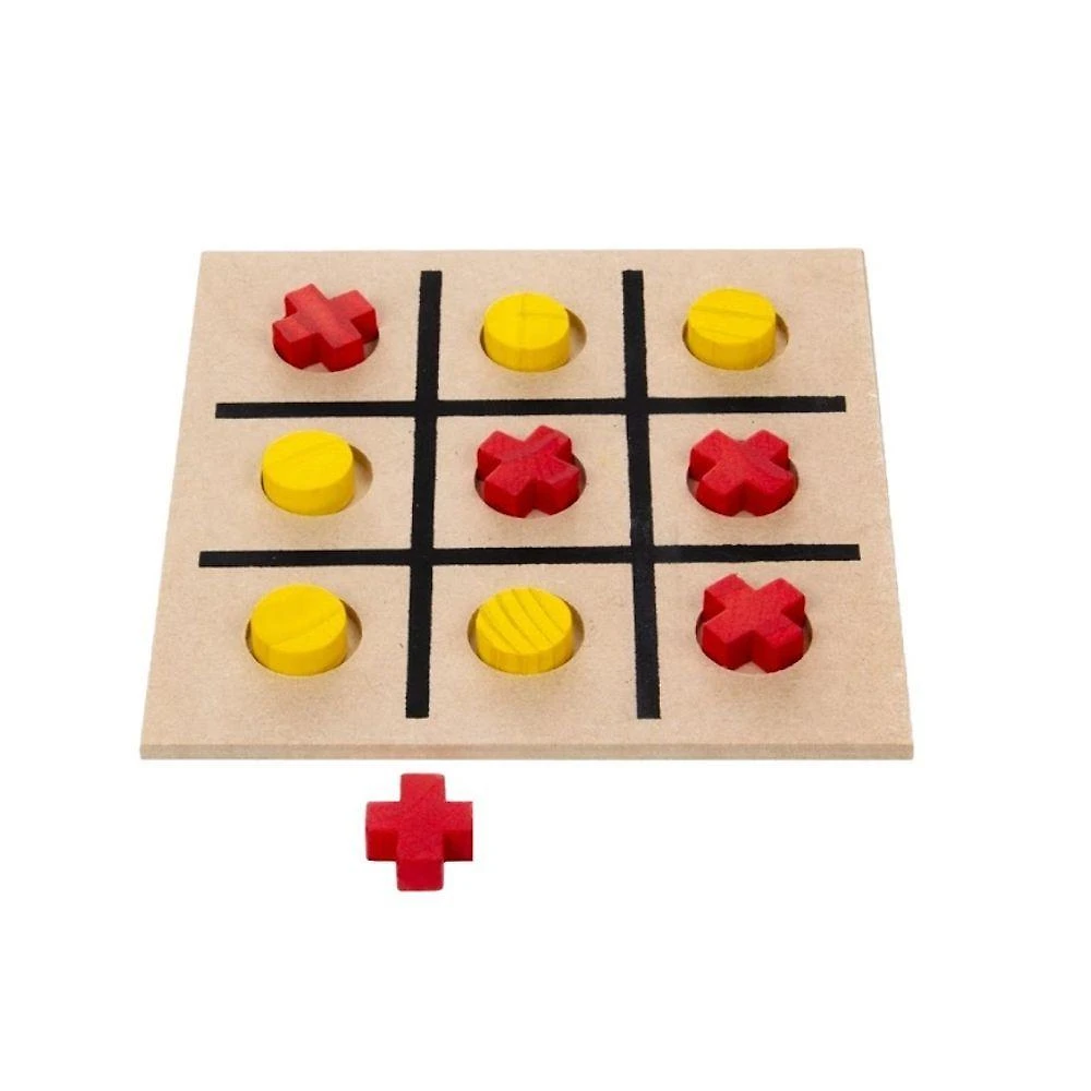 Jogo da Velha Educativo em Madeira 10 Peças em Mdf Sonho de Criança