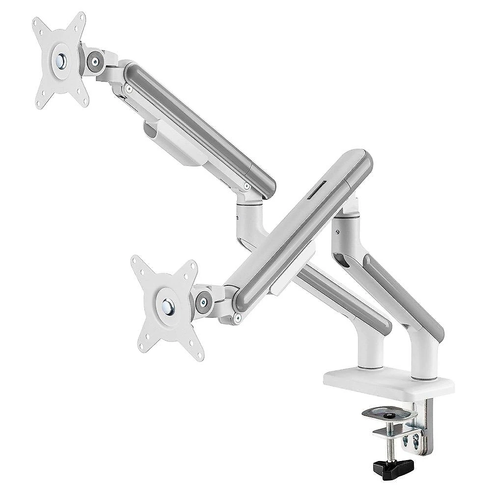 Suporte Para 2 Monitores Elements Aice Duo, Pistão a Gás, Articulado, Branco - 72131