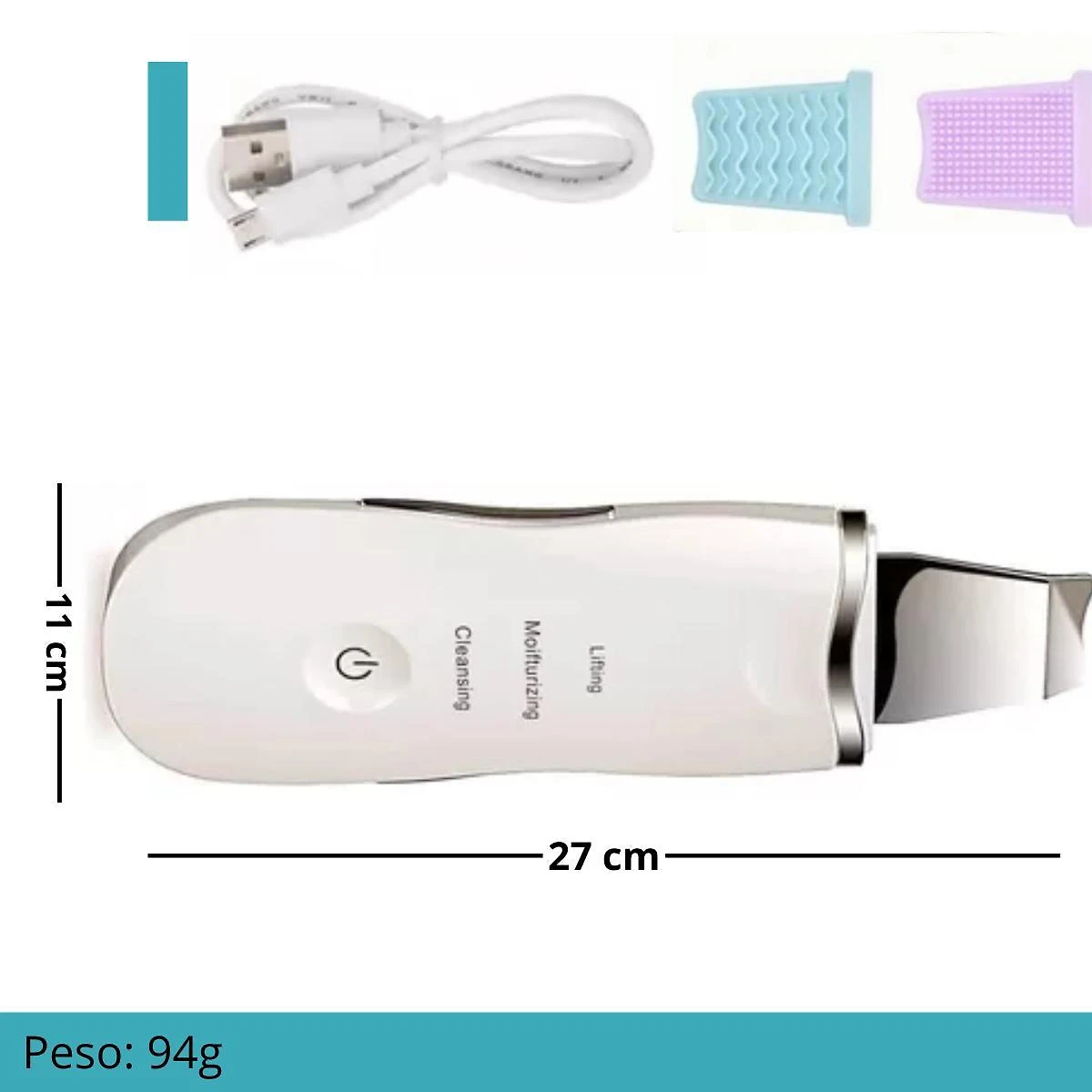 Miniatura Aparelho Peeling Ultrassônico Profissional: Pele Sem Cravos