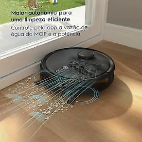 Aspirador Robô Electrolux Experience ERB60 Wi-Fi 140W Autonomia 1h40 Mapeamento Bivolt Preto