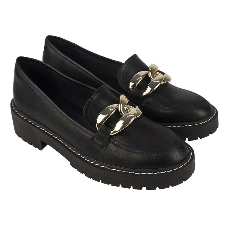 Sapato Bebecê Oxford Feminino - Preto - PRETO