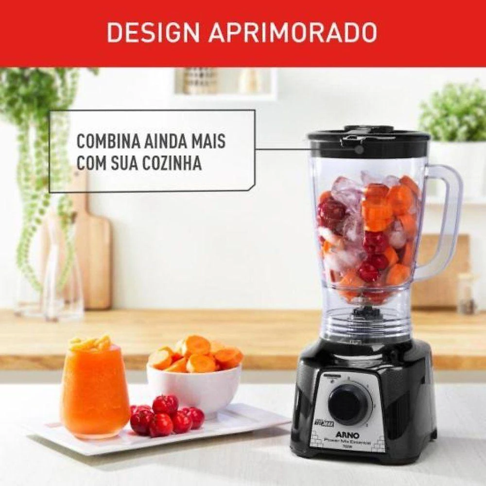 Liquidificador Arno Power Mix Essential 700w Preto 220V