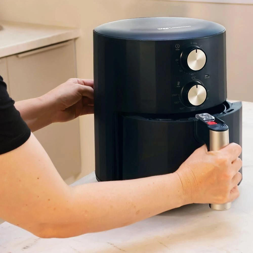 Fritadeira elétrica air fryer wap grand family 5l 1500w cinza 110v