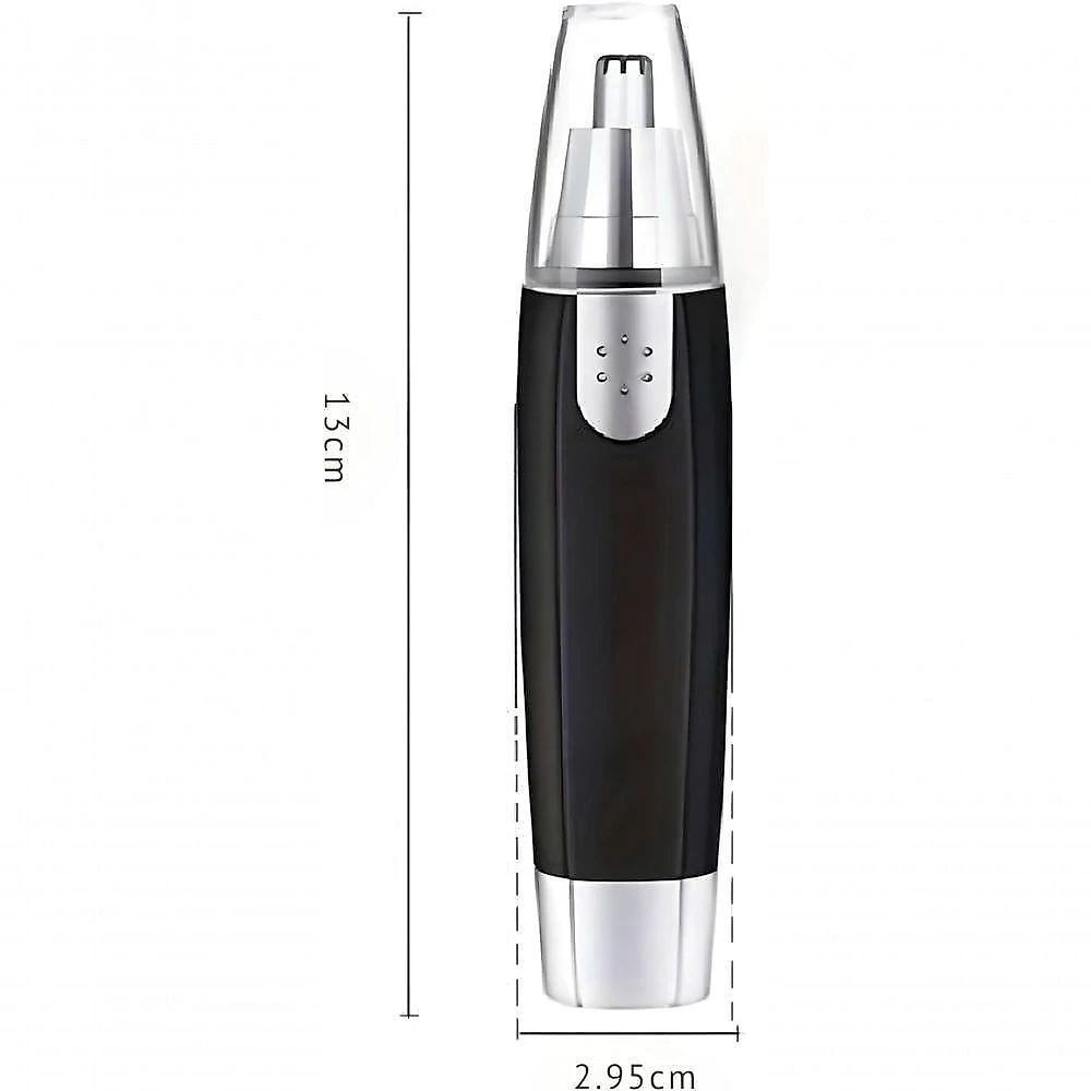 Aparador de Pelos para Nariz Orelhas e Sombrancelha Linha Premium Design Ergonômico Portátil Preto