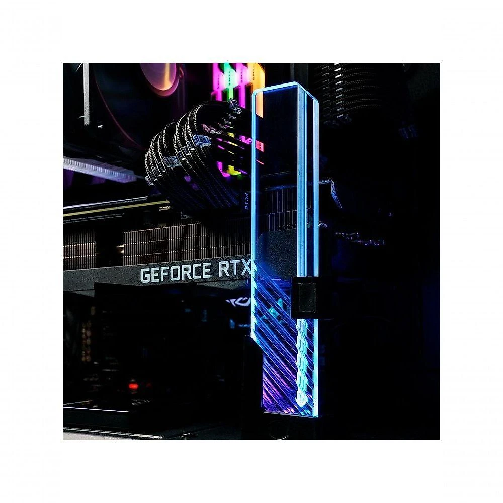 Suporte Universal para Placa de Vídeo MCA-U000R-GSBTG-00 com Vidro Temperado e Iluminação ARGB