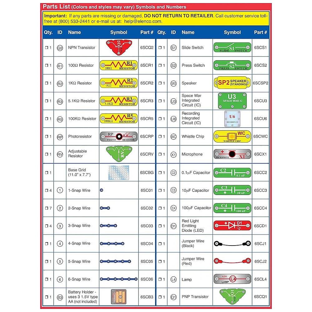 Snap Circuits 203 – Kit Educacional de Eletrônica com Mais de 200 Projetos para Crianças a Partir de 8 Anos