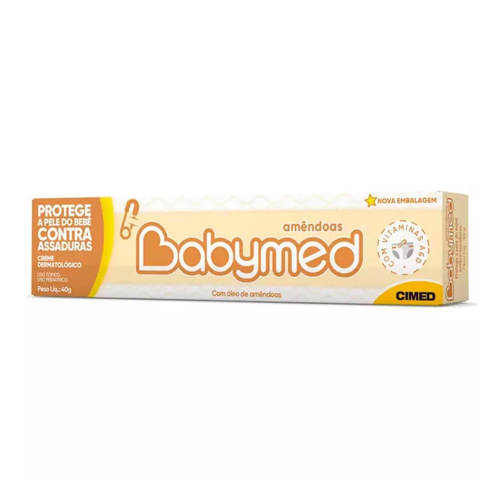 Babymed Pomada Contra Assadura Amêndoas 40g