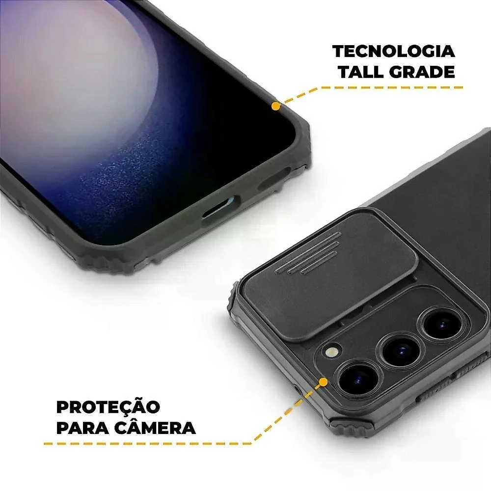Kit Capa Victus E Película Coverage Para Samsung Galaxy S23 Plus - Gshield