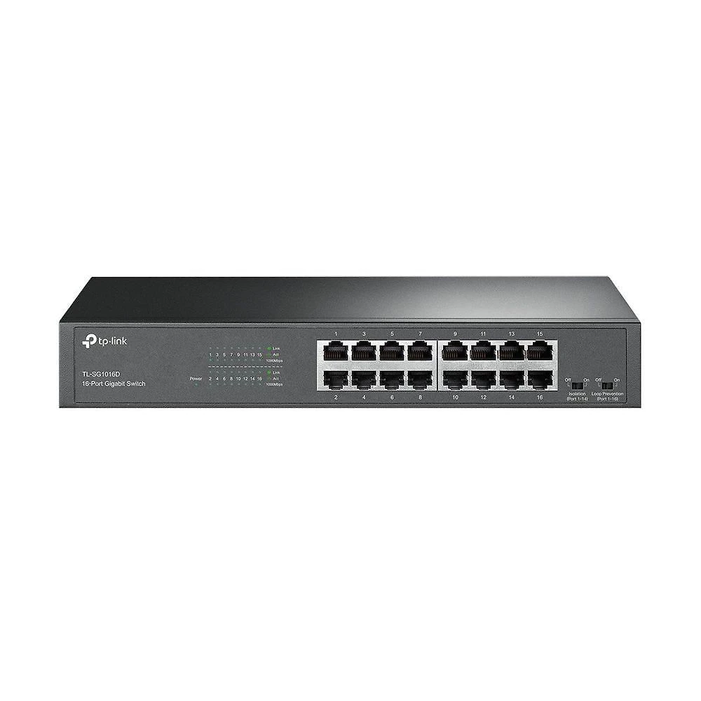 Switch Gigabit 16 Portas TL-SG1016D Não Gerenciável Plug And Play Tecnologia de Eficiência