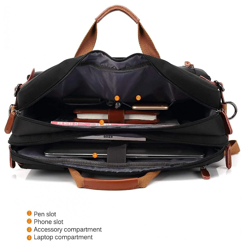 Bolsa Maleta CoolBELL Unissex para Laptop , Preta