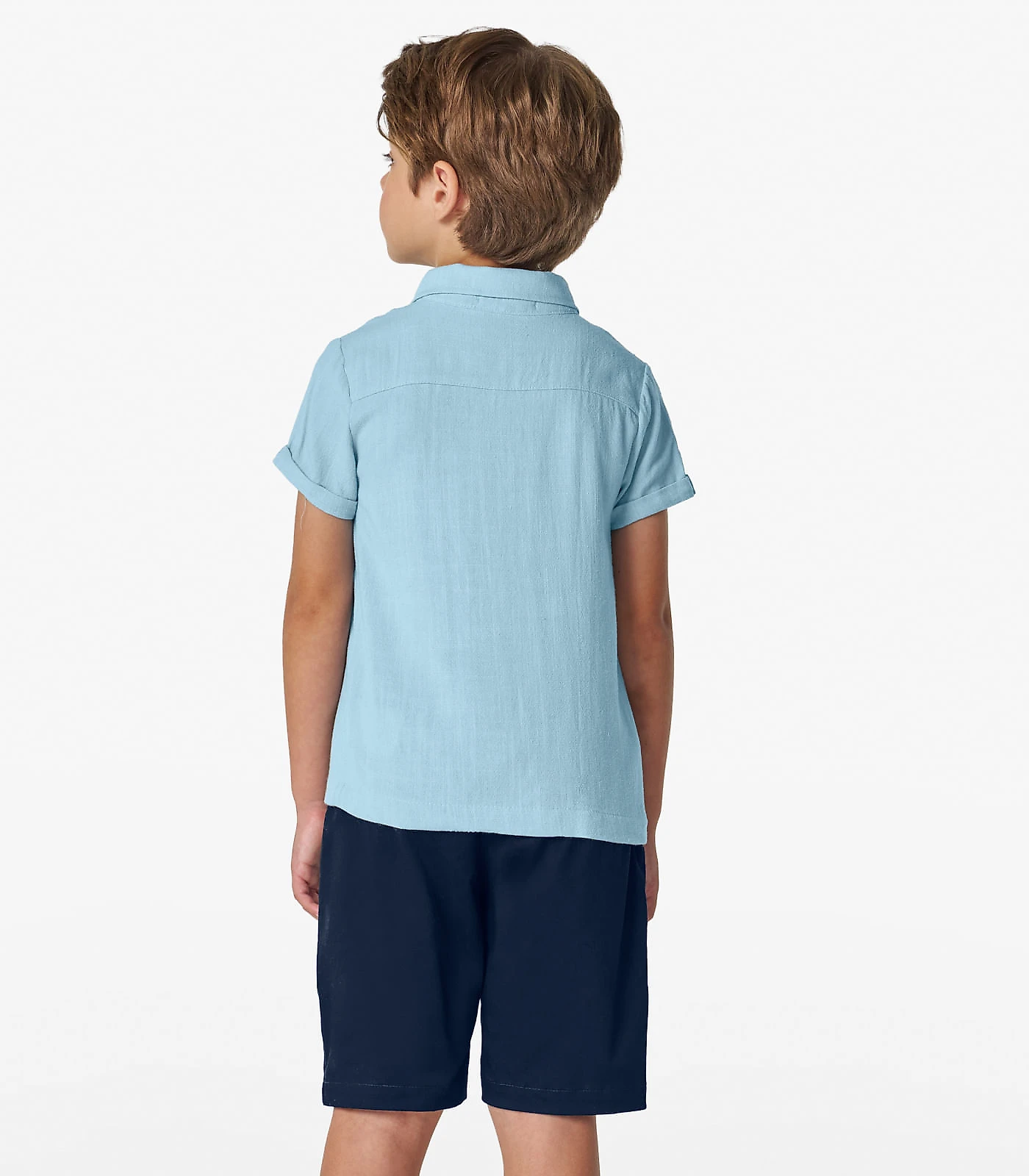 Camisa Infantil Masculina Com Botões Trick Nick Azul 10
