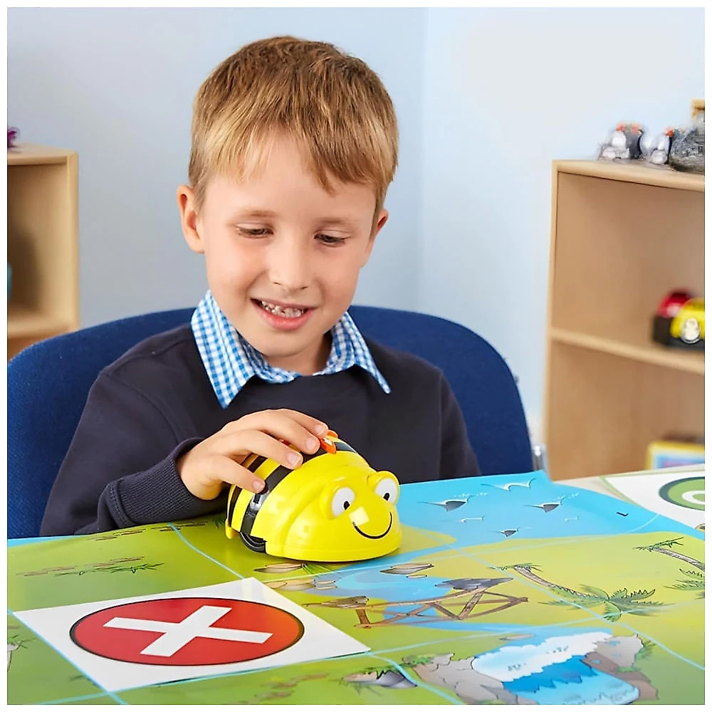 Kit 6 Robôs Programáveis Bee Bots STEM + Estação de Conexão c/ Câmera Joyusing V500S 8MP Grátis - Ideal p/ Aprender Codificação,Generic