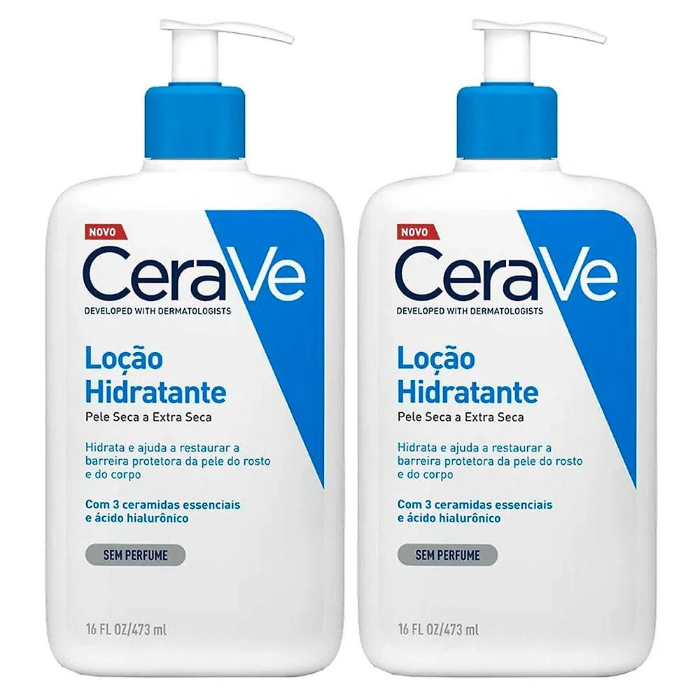 Cerave kit com duas loções hidratantes