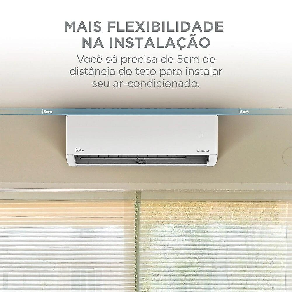 Ar-Condicionado Split Inverter 22000 BTUs Springer Midea AI Airvolution High Wall Só Frio 42EFVCA22M5/38TAVCA22M5 220V