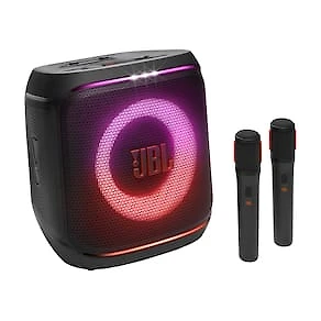 Caixa de Som JBL Partybox Encore 2 Bluetooth 2 Microfones AI Sound Boost Até 12h de Bateria Preta