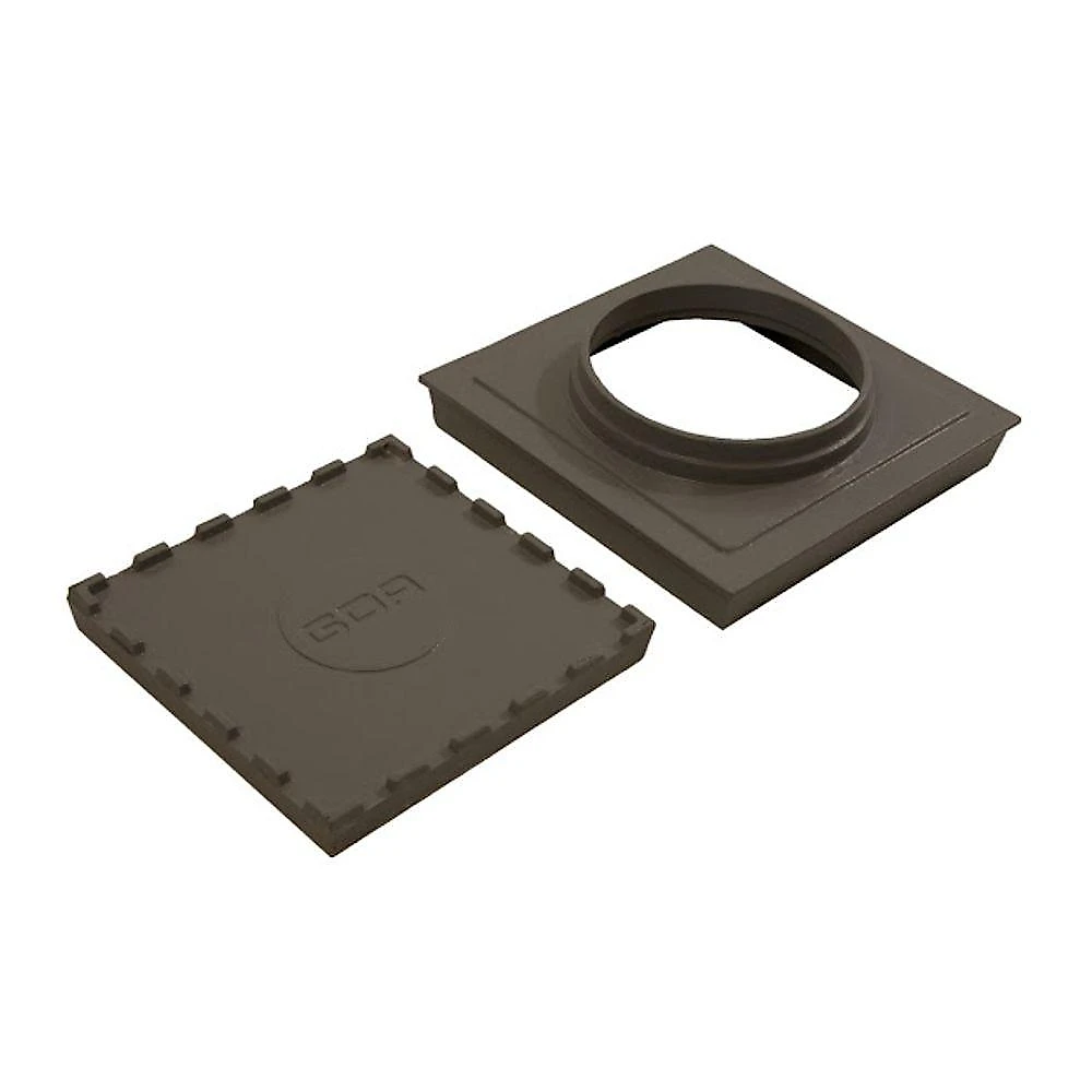 Ralo Invisível Rebaixado Adaptador Caixa Sifonada 18cm Fendi GDA