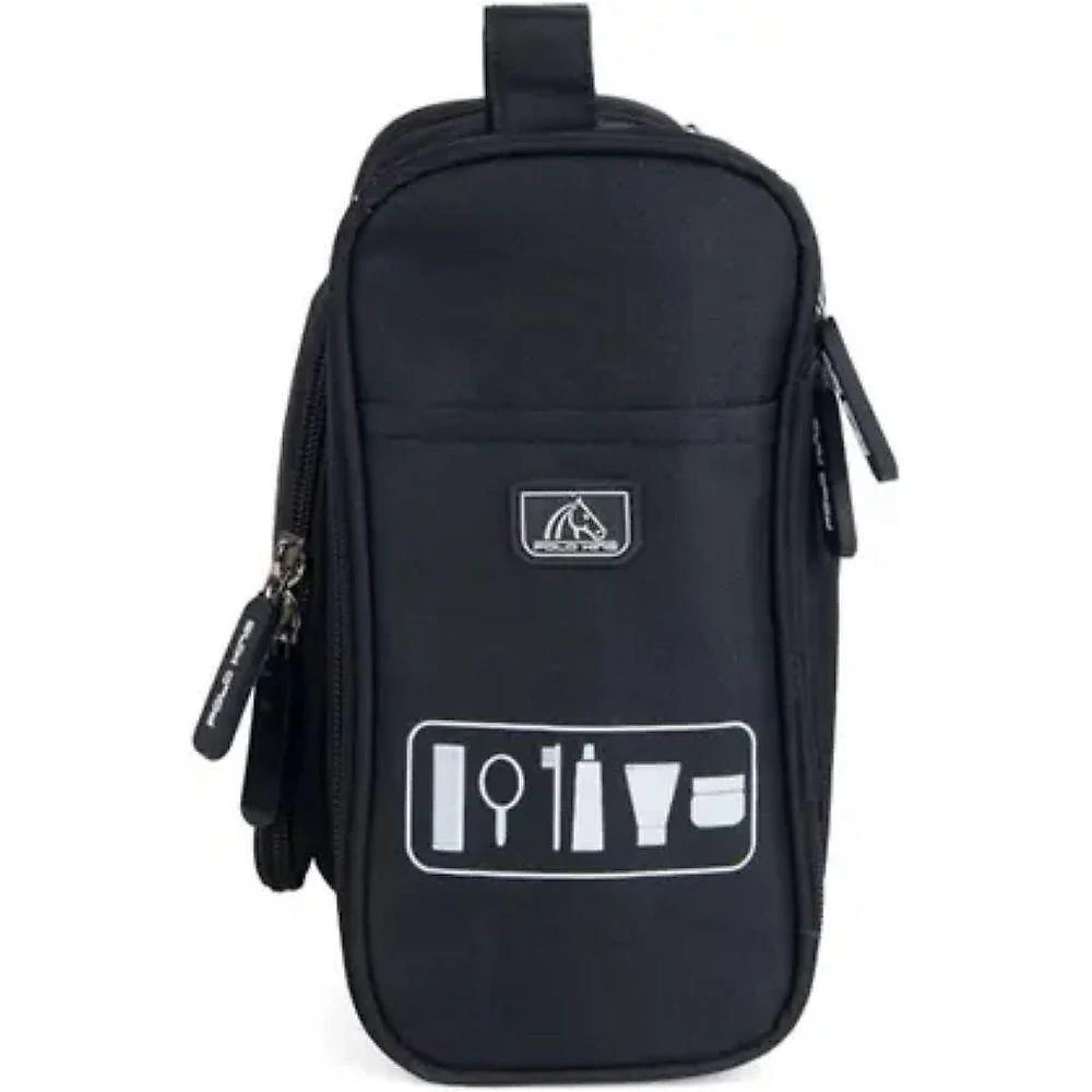 Necessaire Polo King Organizadora de Pendurar Poliéster 3 Divisórias Preta