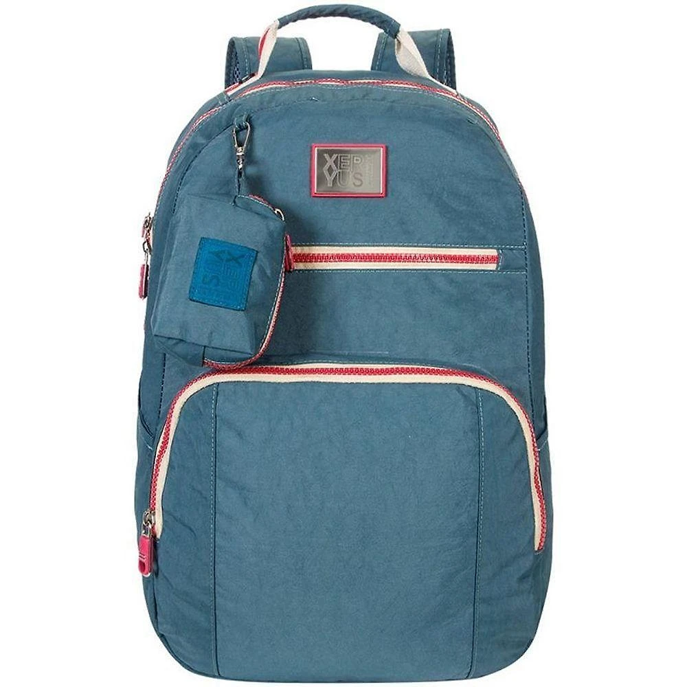 Mochila Xeryus Trendy Colors Crinkle Azul e Rosé com Porta Notebook