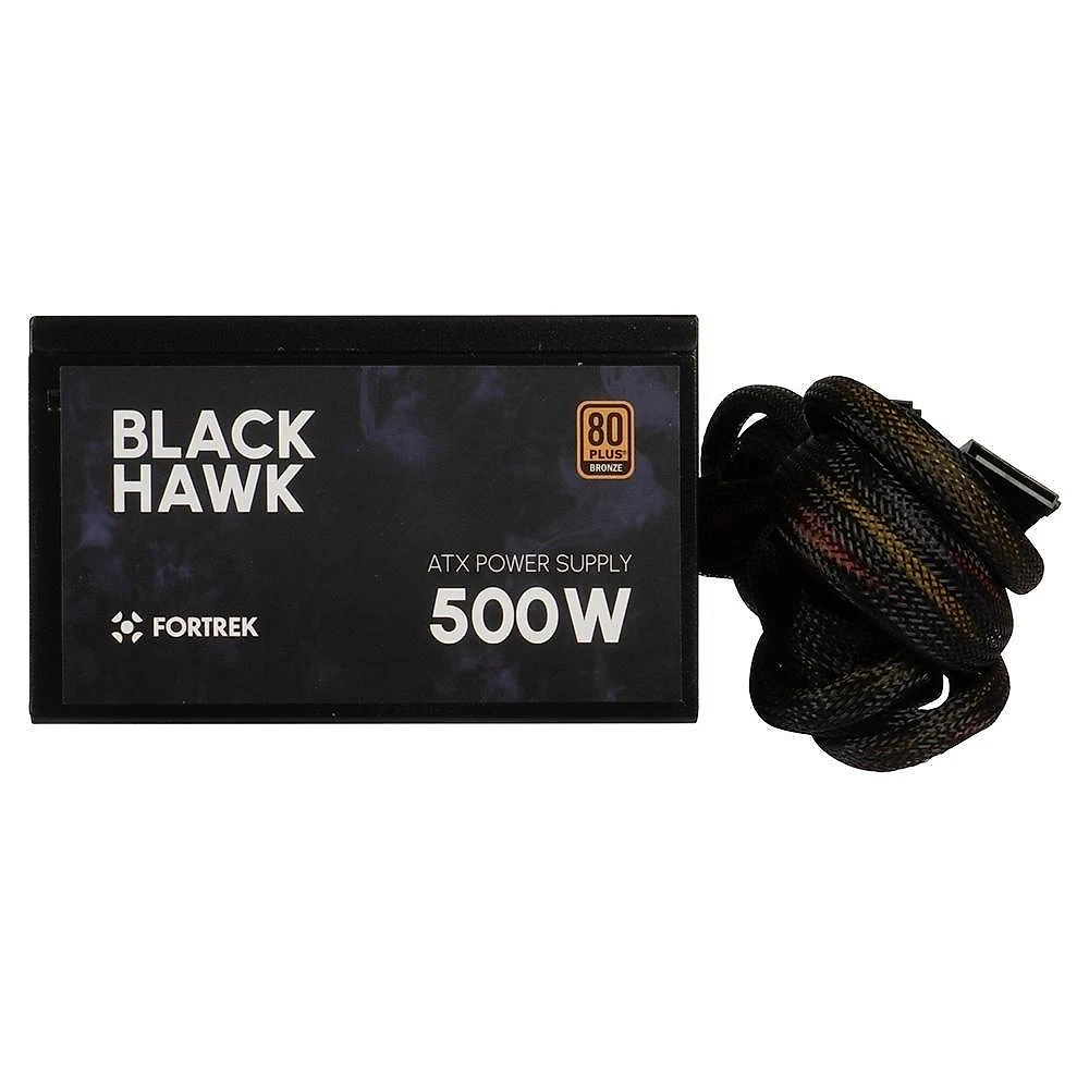 Fonte Fortrek Black Hawk, 500W, 80 Plus Bronze, PFC Ativo, Sem Cabo, Preto - 70459