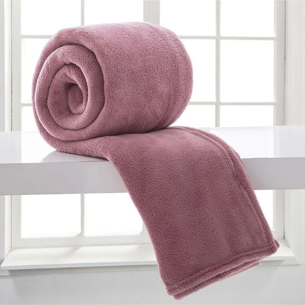 Cobertor Manta Aconchego Casal Ultrasoft Dupla Face - Rosê - 100% Poliéster