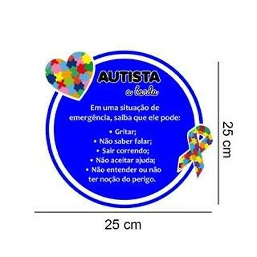 Miniatura Adesivo De Carro Autismo Mod06