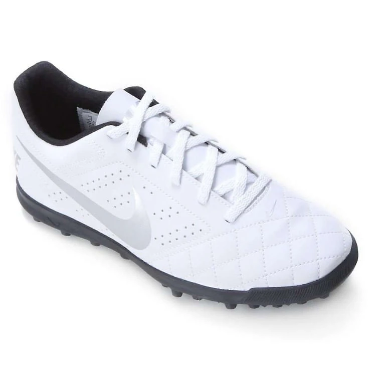 Chuteira Suiço Nike Beco 2TF - BCO/PTA