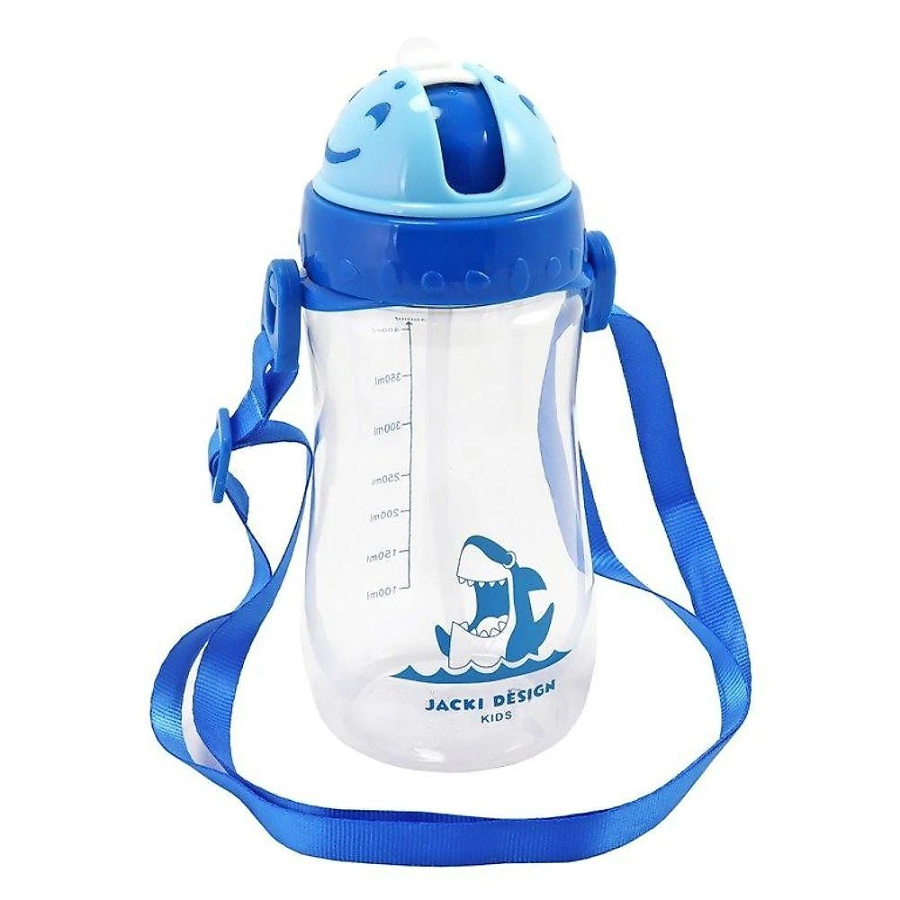 Conjunto Lancheira Térmica Com Garrafa 460ml E Pote P- Lanche De 2 Andares 400ml Azul
