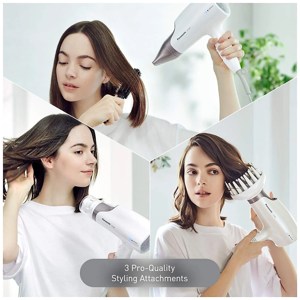 Panasonic EHNA67W Secador de Cabelo Profissional com 3 Velocidades e 2 Temperaturas 110V Branco