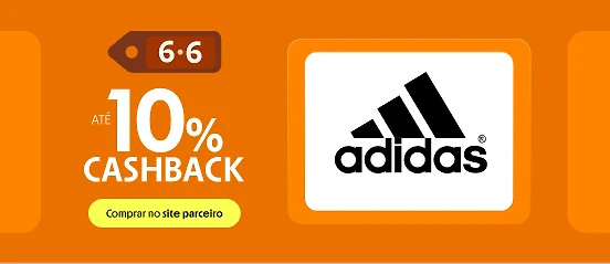 ADIDAS COM ATÉ 10% DE CASHABCK